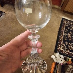Vintage Mikasa crystal wine glasses